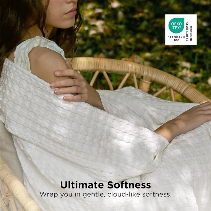 Waffle Weave Bamboo Summer Cooling Blanket high quality